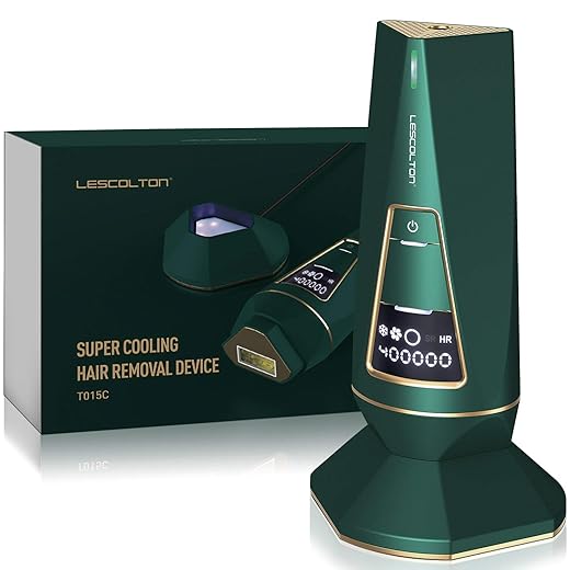 LESCOLTON Depilación IPL de Luz Pulsada: Depilación Profesional Indolora LESCOLTON Depilación IPL, sistema de depilación profesional indoloro (T015C)