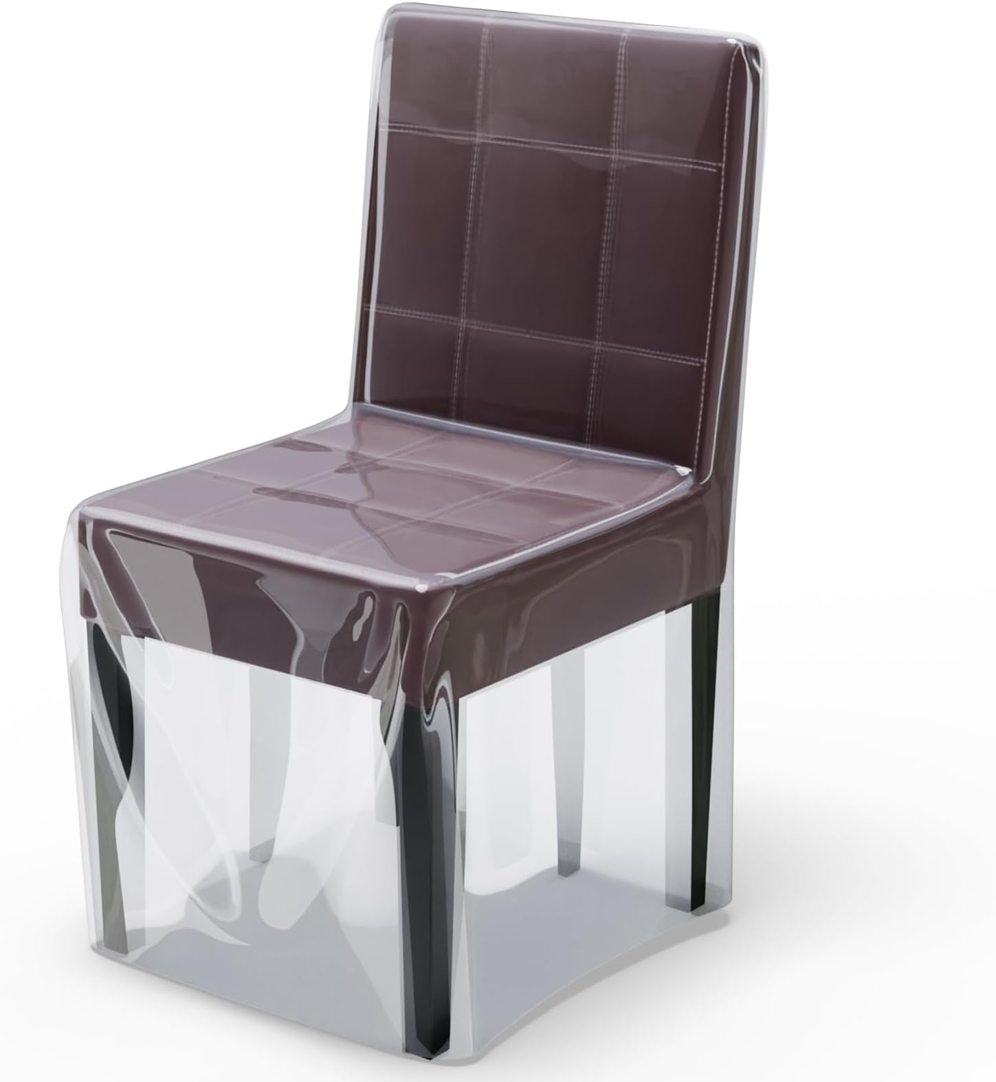 Imperius Chairs Covers for Dining Room Set of 4,Clear Thick