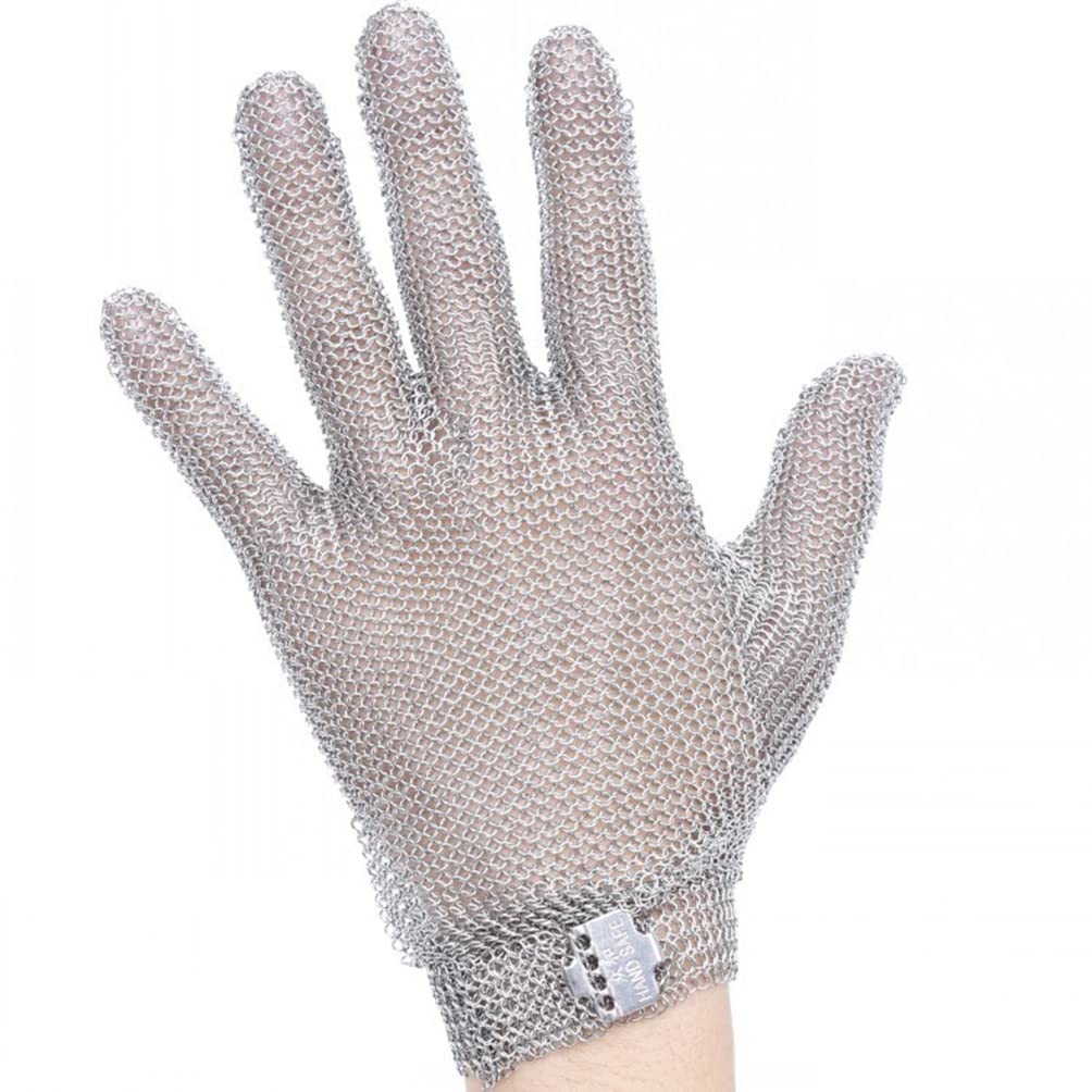 5 Pz Metallo, Macelleria Chef Carpenter Porter Porter Acciaio Inossidabile Guanti di Sicurezza A Cerniera in Acciaio Inox (Size : 5pcs/L)