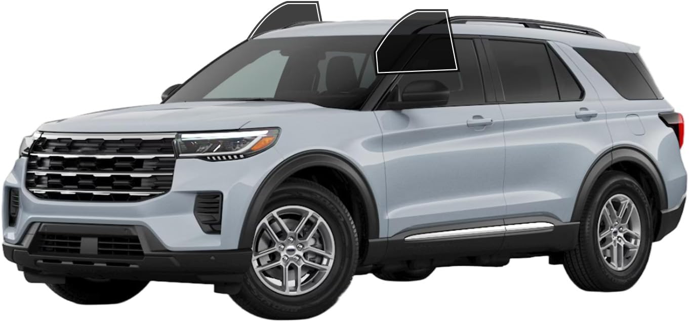 AUTOTEK Precut Window Tint Film for Ford Explorer 2020-2026 Front Row Window 20% VLT 2Ply Anti-Shatter, UV Block, Privacy Protection, Easy Install, No Trimming Needed,Heat & Glare Reduction
