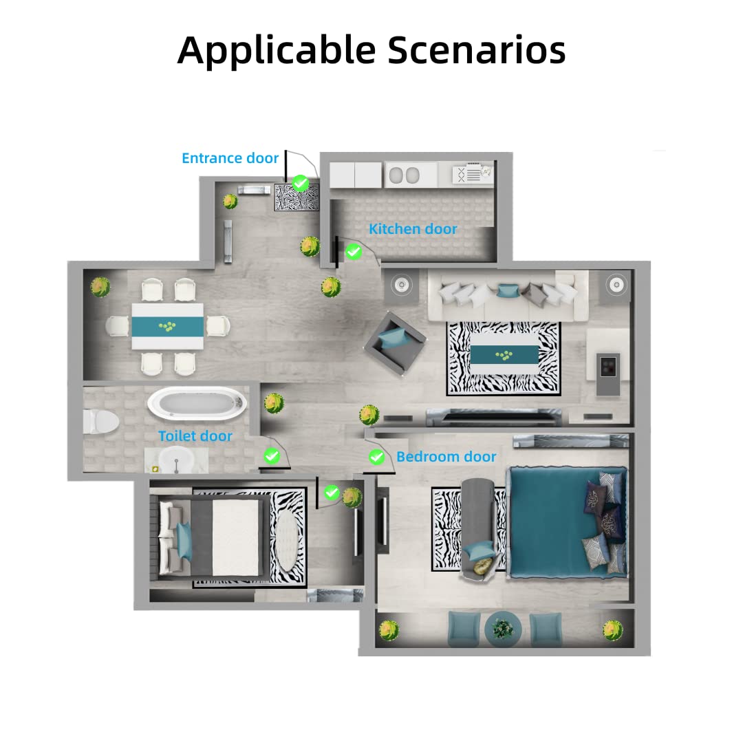 Paquete de 2 cerrojos de seguridad de puerta para niños, cerradura de seguridad a prueba de niños, cubierta de bloqueo de seguridad infantil de gran tamaño que se adapta a la mayoría de cerrojos