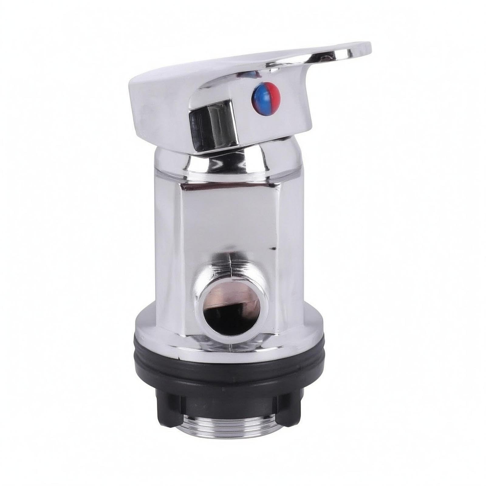 Shampoo Basin Faucet Side Outlet Upright Basin Faucet Red and Blue Marker Hair Washing Station-image-27