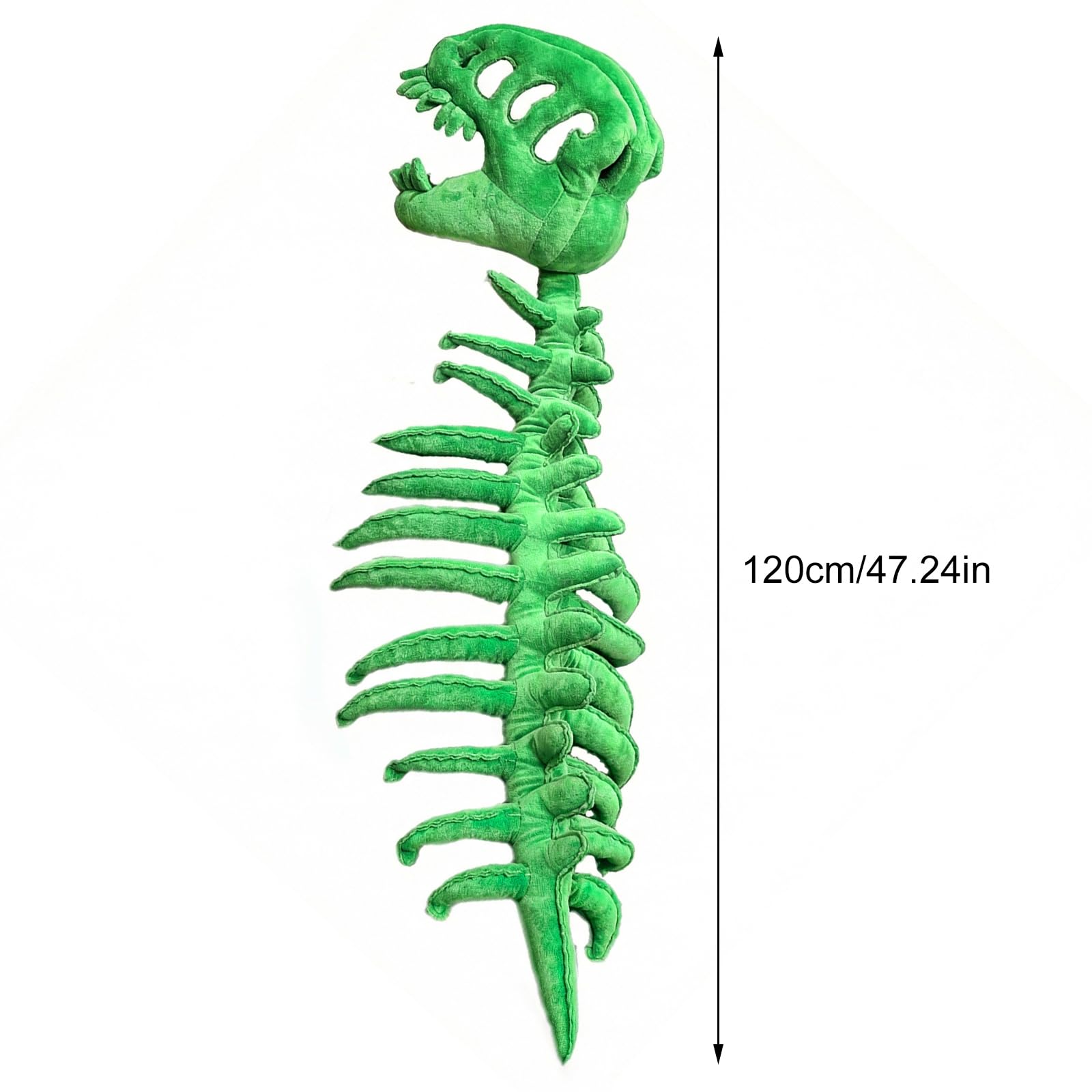 Traje Calavera Dinosaurio 3D Realista de Algodón PP (Verde 120