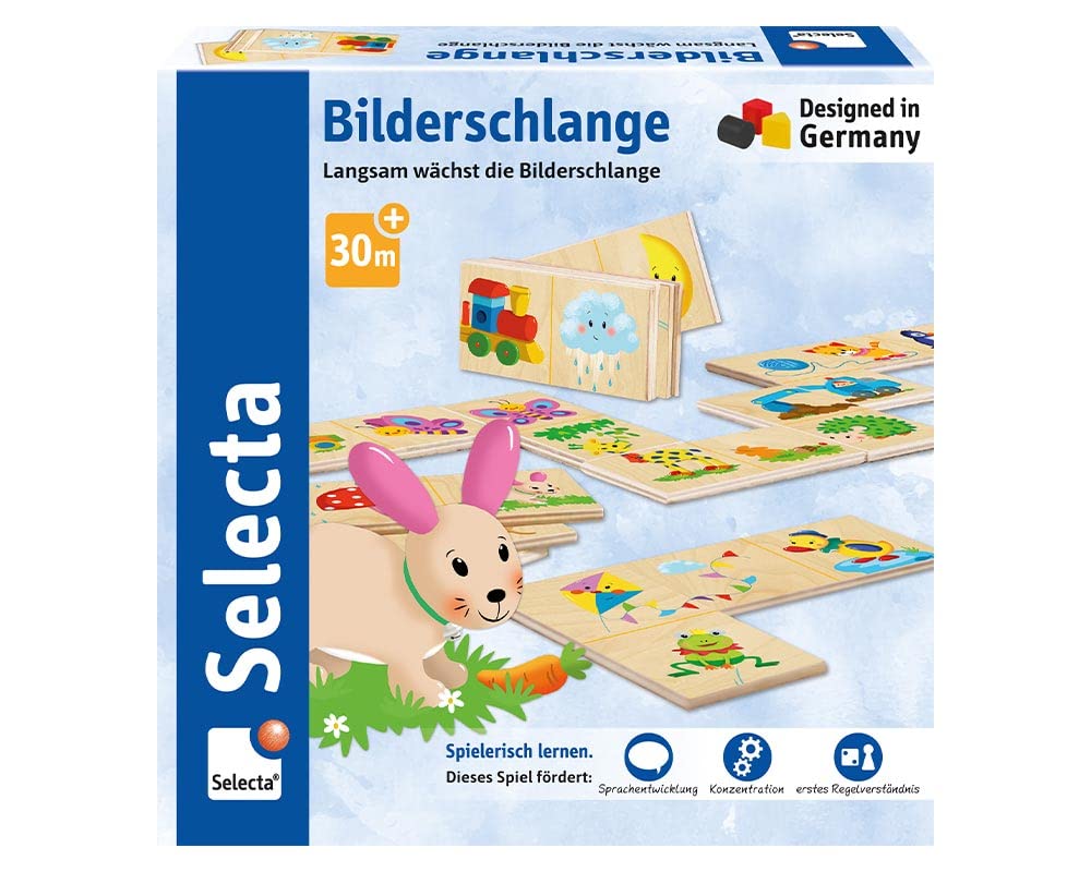 Schmidt Spiele 63024 Selecta, serpente per foto, gioco in legno, 20 pezzi