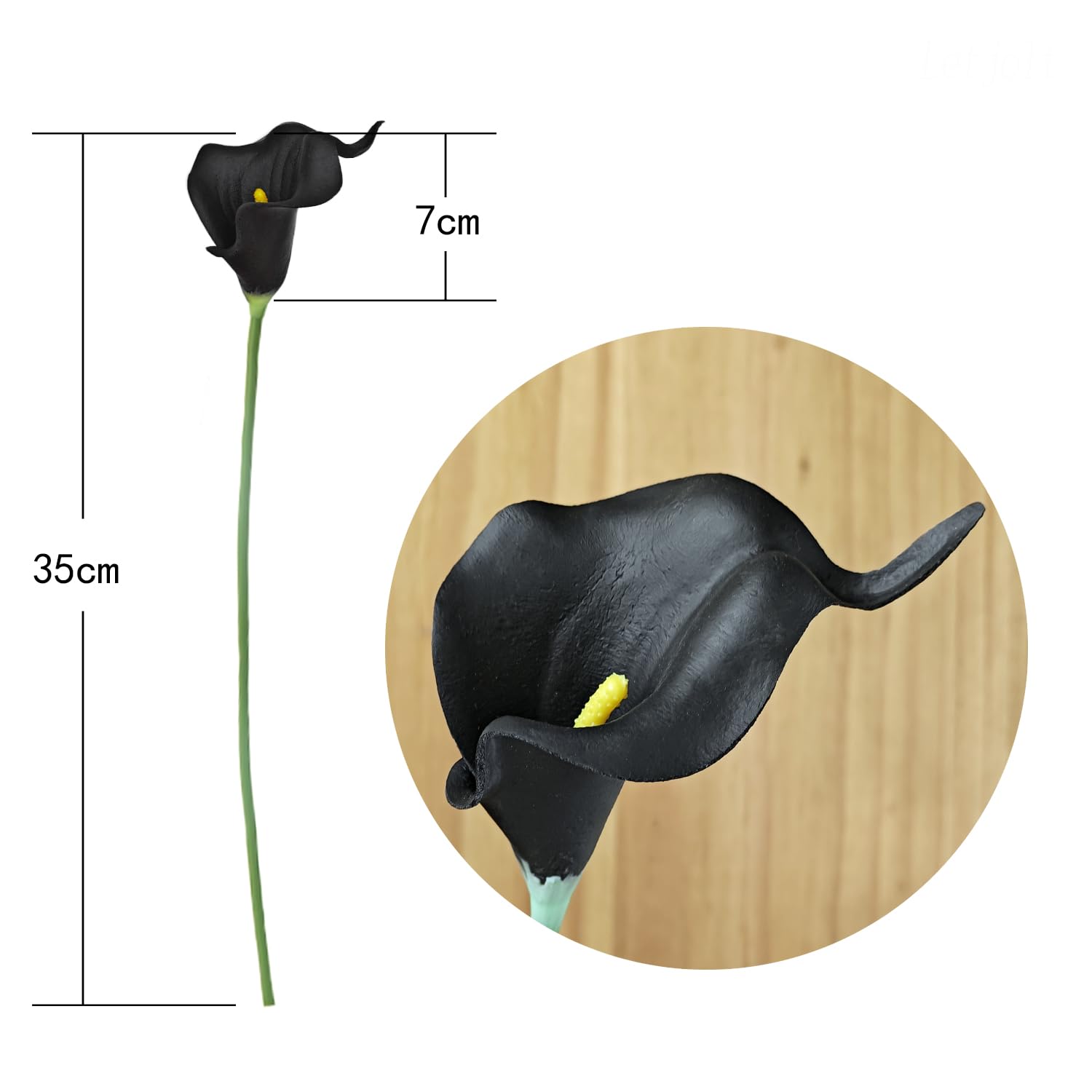 Amazon.com: Letjolt Black Calla Lily Artificial Flowers 20 Pieces