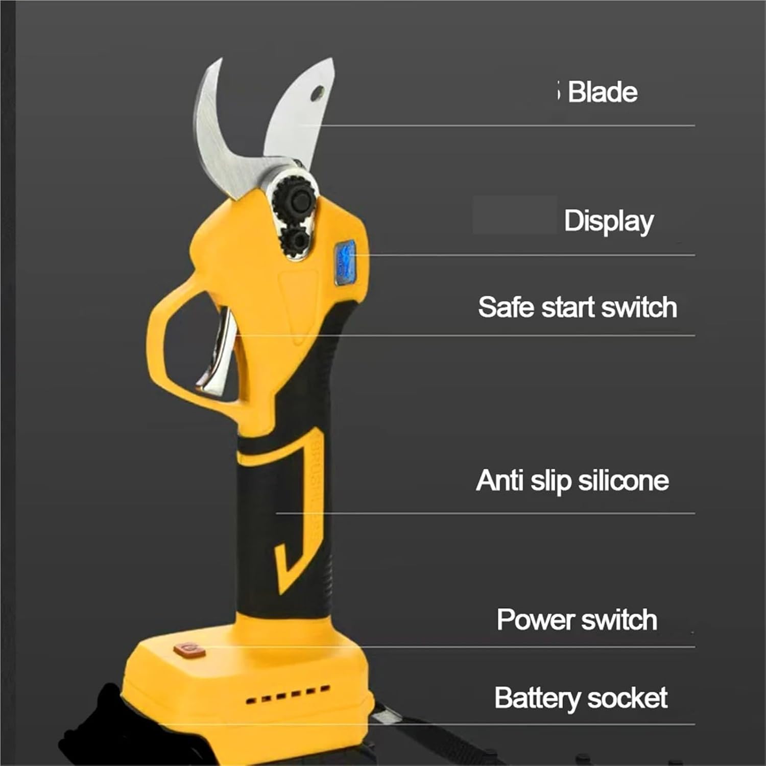 Pruning Shears, Brushless Electric Pruning Shears Garden Tools Pruner Cordless Scissors Fruit Tree,for Garden