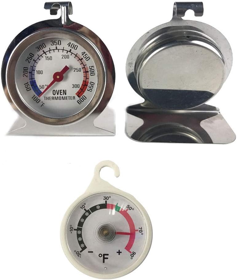 best oven thermometer baking thermometer (set of one oven thermometer, one fridge thermometer)