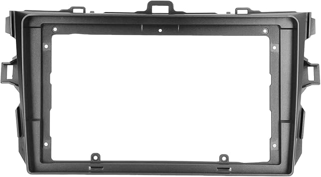 Tbest Car Radio Stereo Dash Fascia Frame,Car Stereo Radio Fascia,9 Inch Silver Car Stereo Dash Radio Fascia 2DIN ABS o Panel Bezel Navigation Panel Frame Replacement for 2006?2013