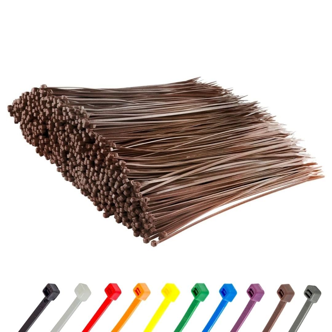 Gocableties Kabelbinder Braun 13000 Stück 200 x 4,8 mm UV-beständig