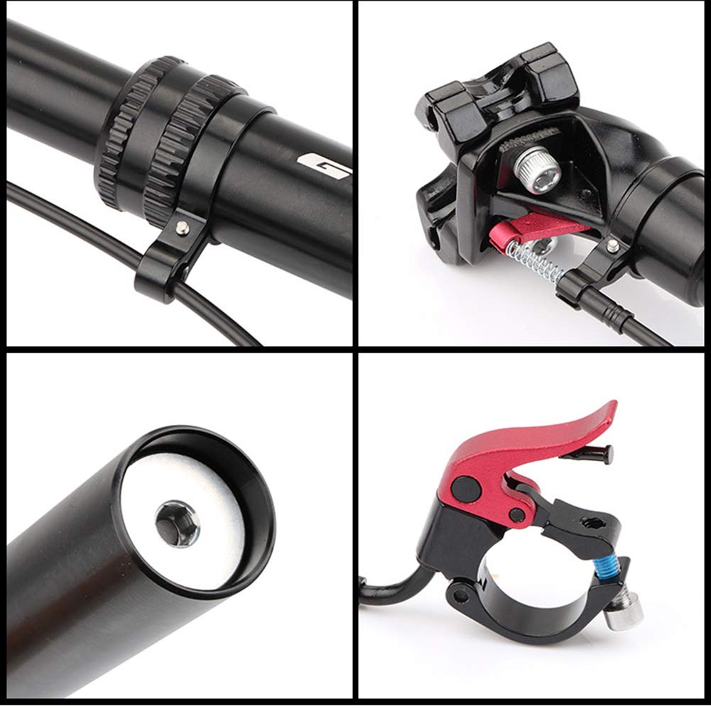 Tige de Selle télescopique pour VTT, en Alliage d'aluminium, réglable par Commande hydraulique à Distance, diamètre du Tube : 27,2 mm / 31,6 mm, 31,6 mm