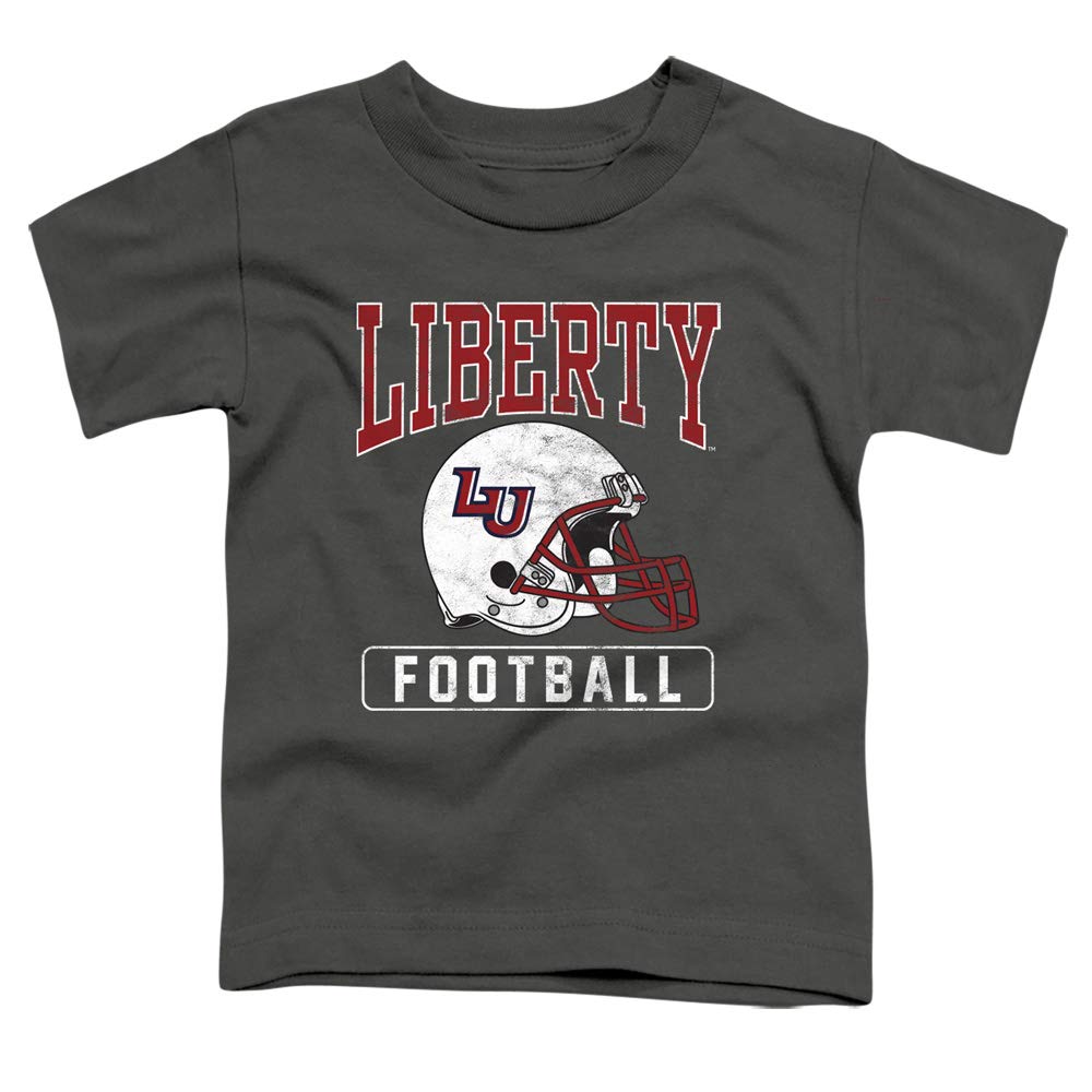 Liberty University Official Football Helmet Unisex Toddler T Shirt,Charcoal, 2
