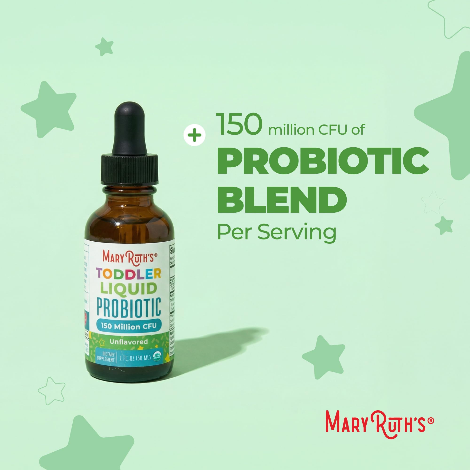 MaryRuth's Organic Toddler Probiotic Liquid Drops, Sugar Free, Ages 1-3 — Amazon image 6