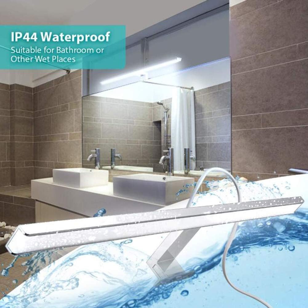 Applique da Bagno Impermeabile IP44, Lampada a LED da 20W con Angolo Regolabile per Trucco sopra la Foto, Tavolo da Trucco, Lunghezza 90 cm, Luce Calda Dorata, 20W-90CM