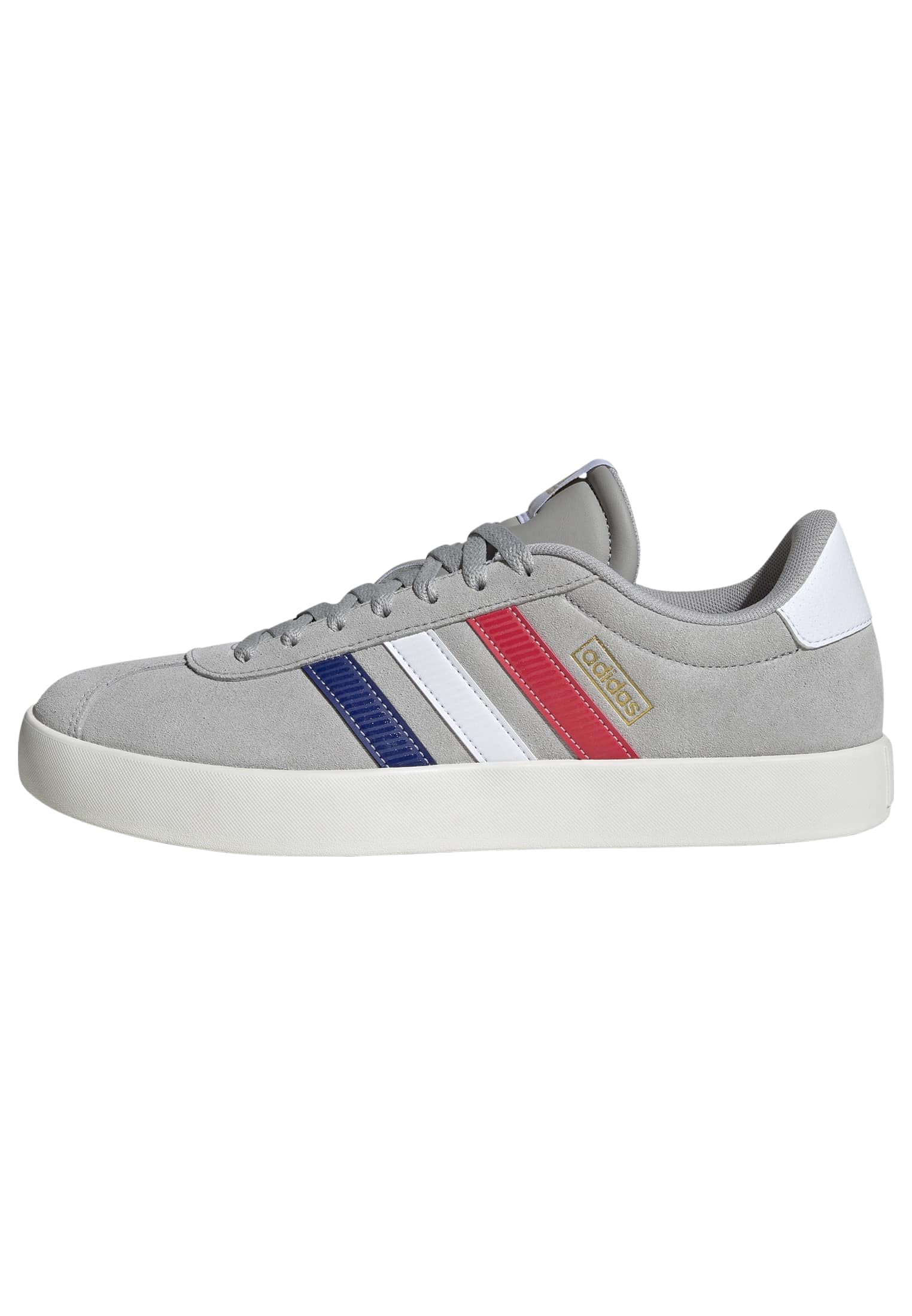 adidas Herren VL Court 3.0 Shoes, Grey Two/Mystery Ink/Pure Ruby, 35 1/2 EU