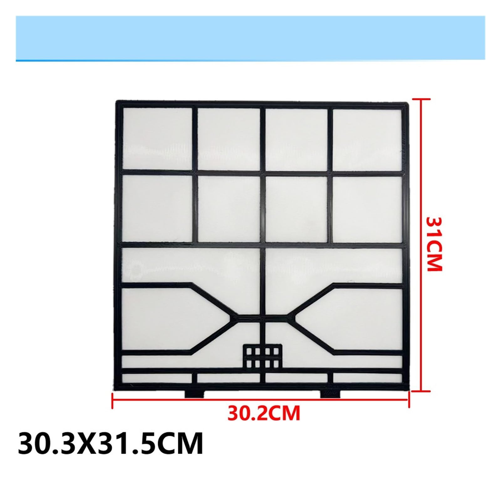 Compatible Con CWD, Filtro Del Condizionatore D'aria | Filtro Del Condizionatore D'aria00K1016, Con Panasonic, Con Rasonic, Dimensioni Parti Aria Condizionata: 30,2X31 Cm(2pcs)