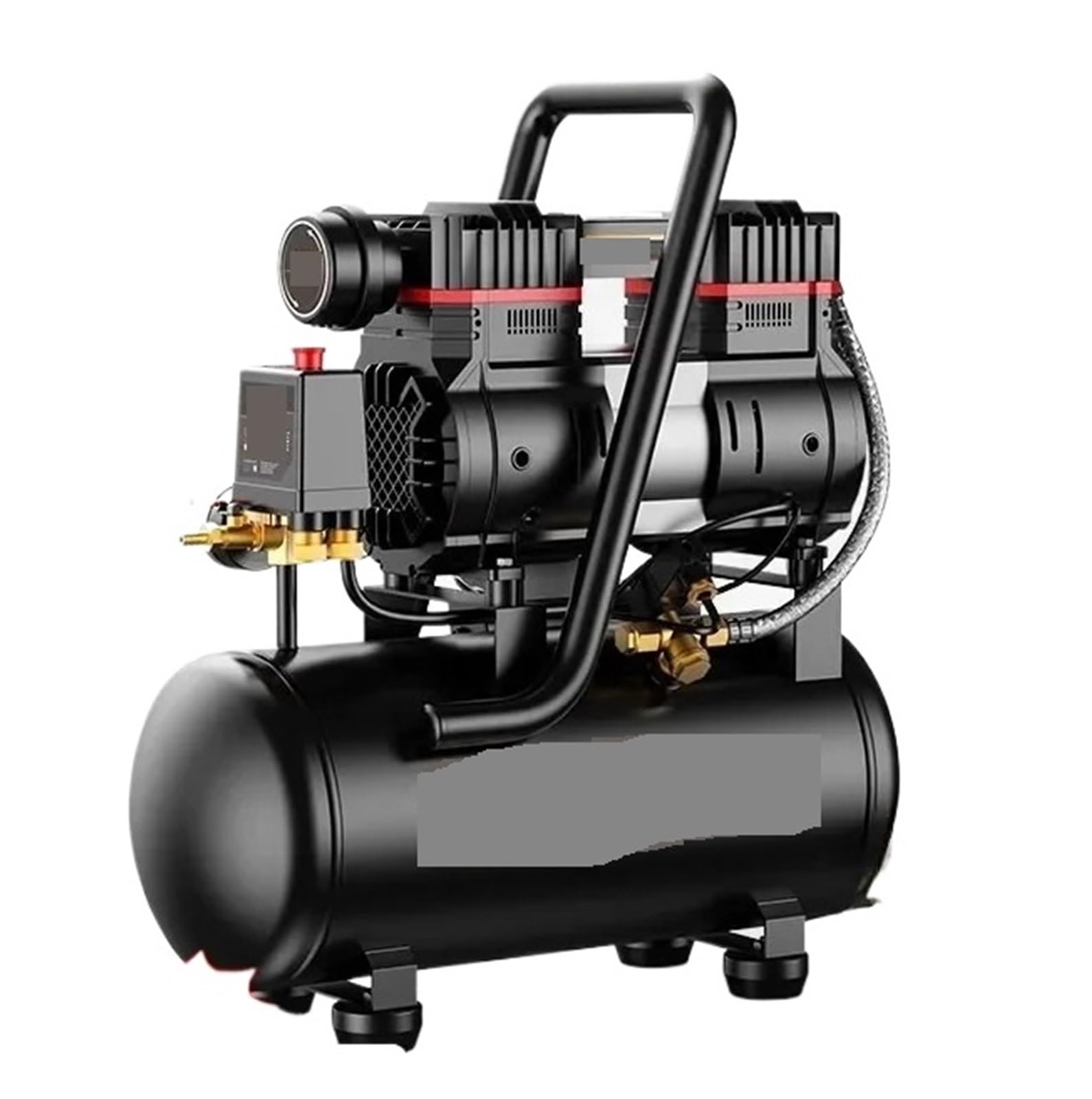Silent Air Compressor 220V Portable Industrial Grade Woodworking Silent High Pressure Air Compressor Pump(3180W-25L-2)