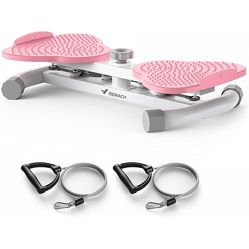 MERACH Waist Twister, Ab Machine with 300 lbs Weight Capacity, Abs Workout for Slim Waist and Core Ab Exercise, Noiseless Home Gym Exercise Equipment for Women Men