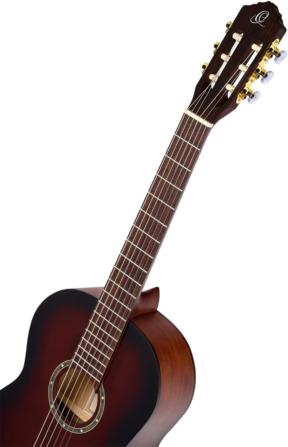 Ortega Guitars 6 String Student Series Pro w/Arm Rest Solid Top Nylon Classical Guitar, Right (R55DLX-BFT)