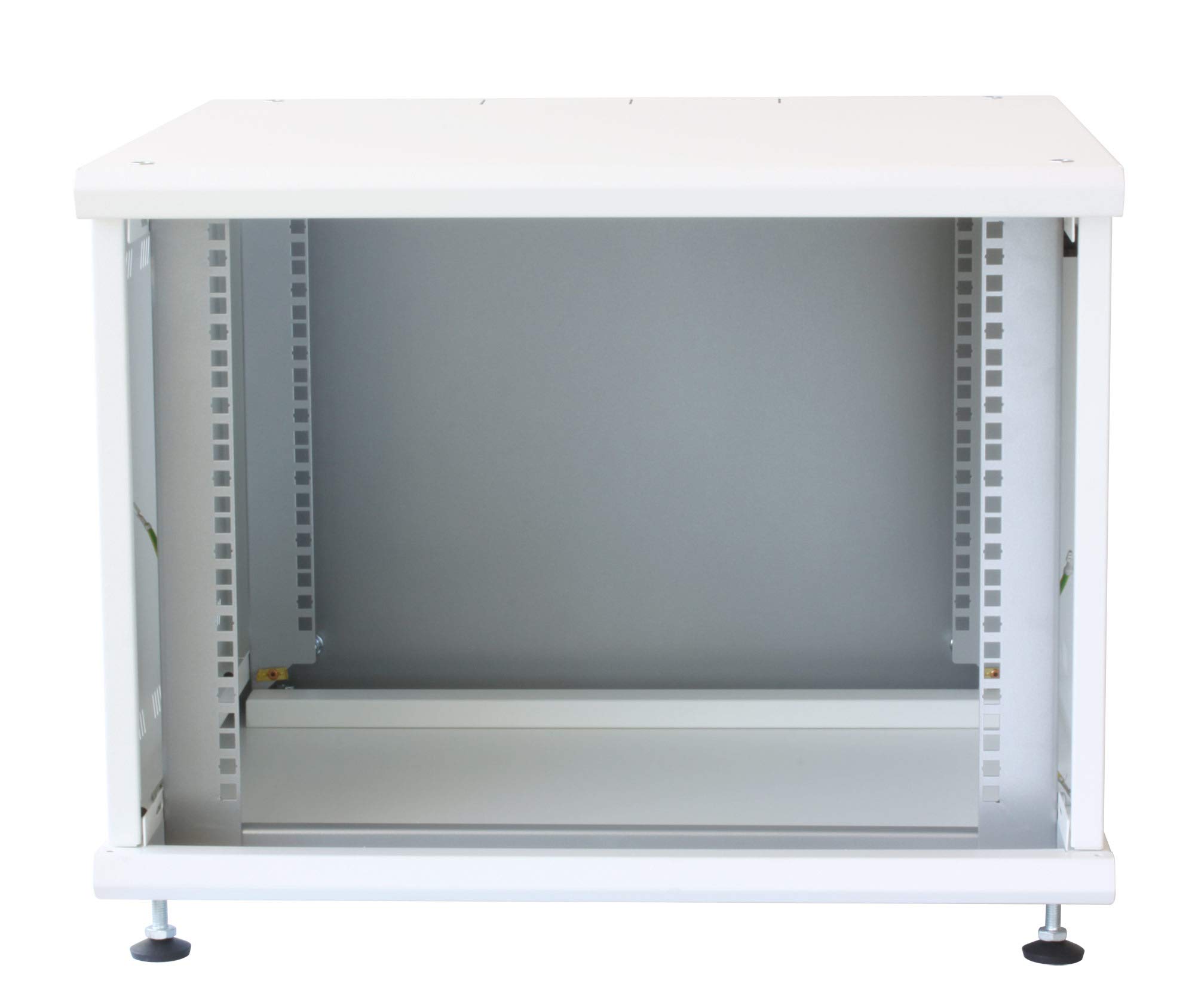Techly Professional 108811 Armadio Rack 19" ideale per Accumulatori Fotovoltaico 8U P600mm Bianco