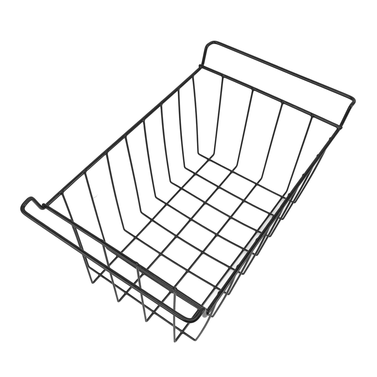 Organizador de la canasta del congelador 2 paquete | Bin de almacenamiento de alambre de acero con recubrimiento con PE para refrigerador/congelador/despensa | Rack colgante (L 48.5cm X W 24.5cm