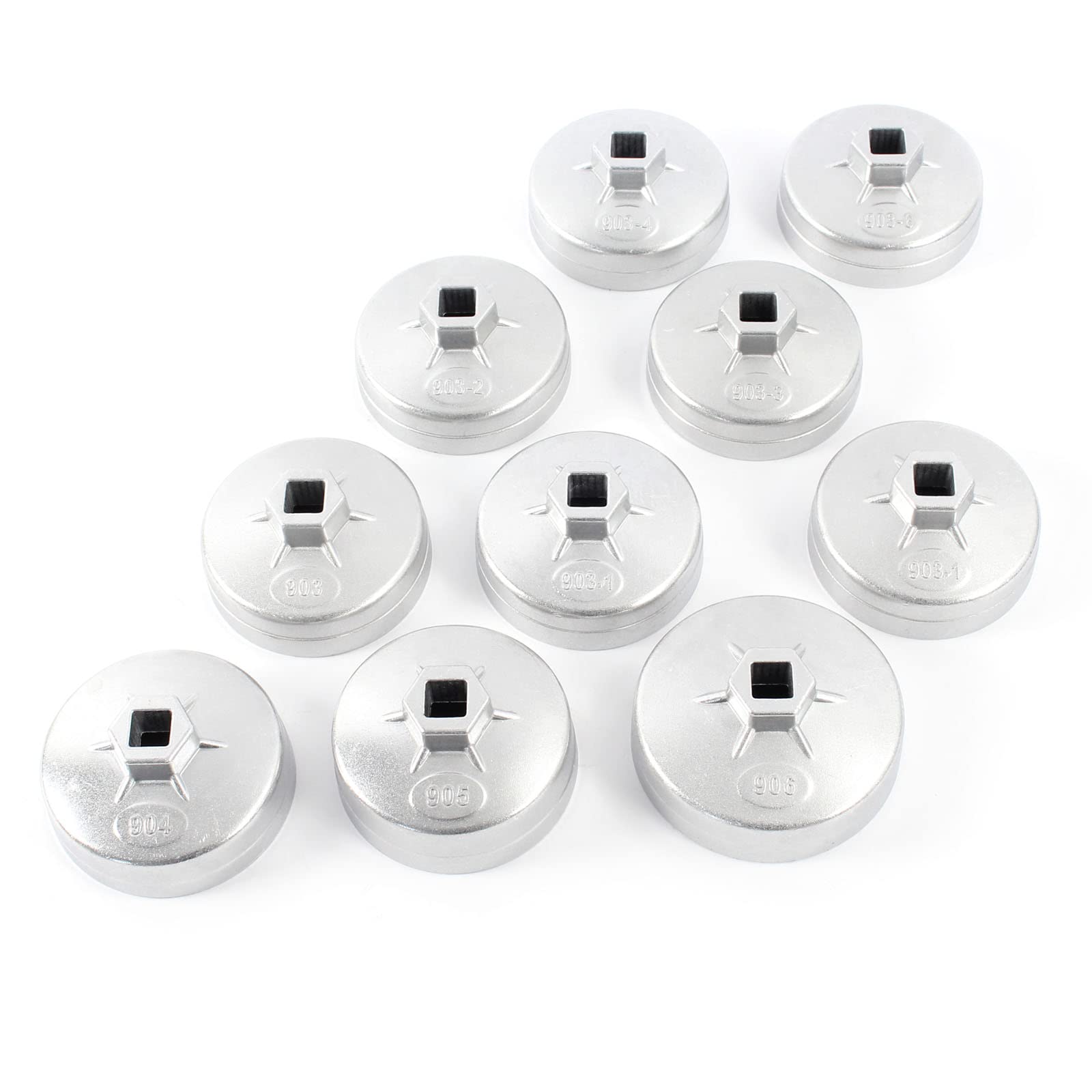 XPOtool Juego de 23 llaves de vaso para filtro de aceite aluminio herramientas set coches vehículos