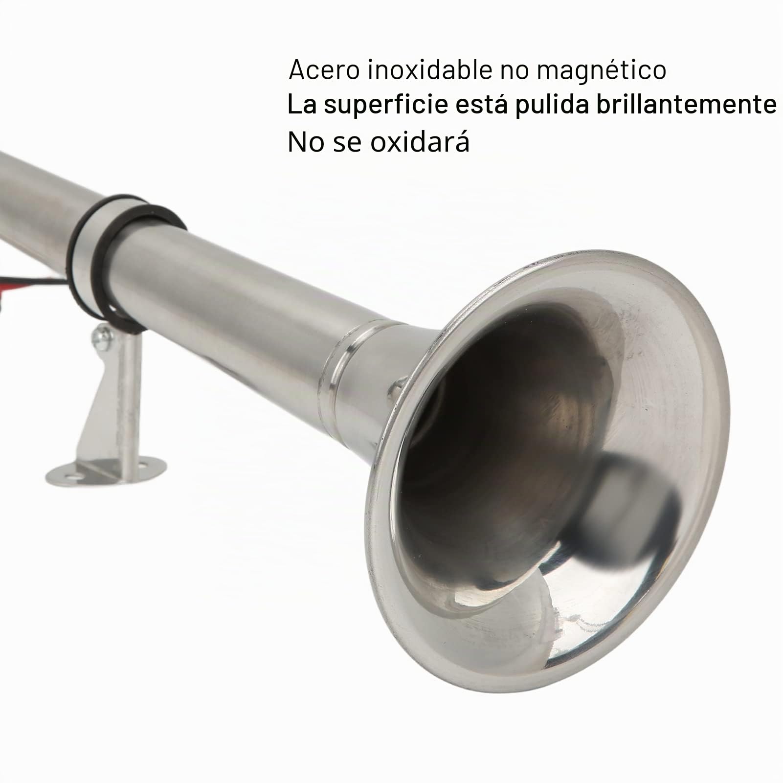 Bocina para Camión 12V 328db, Bocina de Señal Fuerte, Bocina para Barco, Bocina Antiniebla Universal, Trompeta Eléctrica para Barco, para Barcos Marinos Yates Autocaravanas