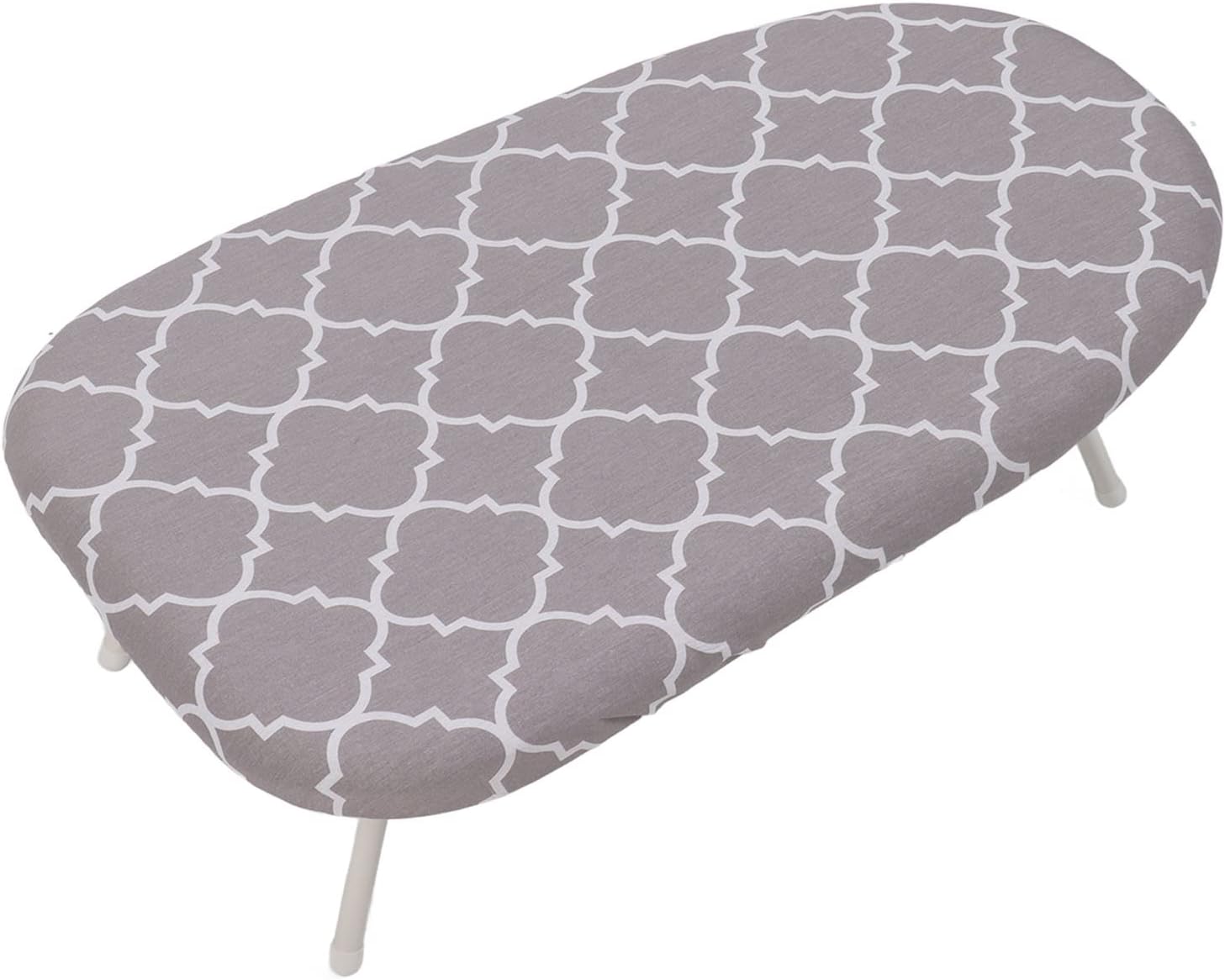 Tabletop Ironing Board, Mini Ironing Board with Without Slip Folding Legs, Portable Travel Countertop Ironing Board with Cotton Cover for Sewing, Craft Rooms, Home(S-Mesh) Small Mesh