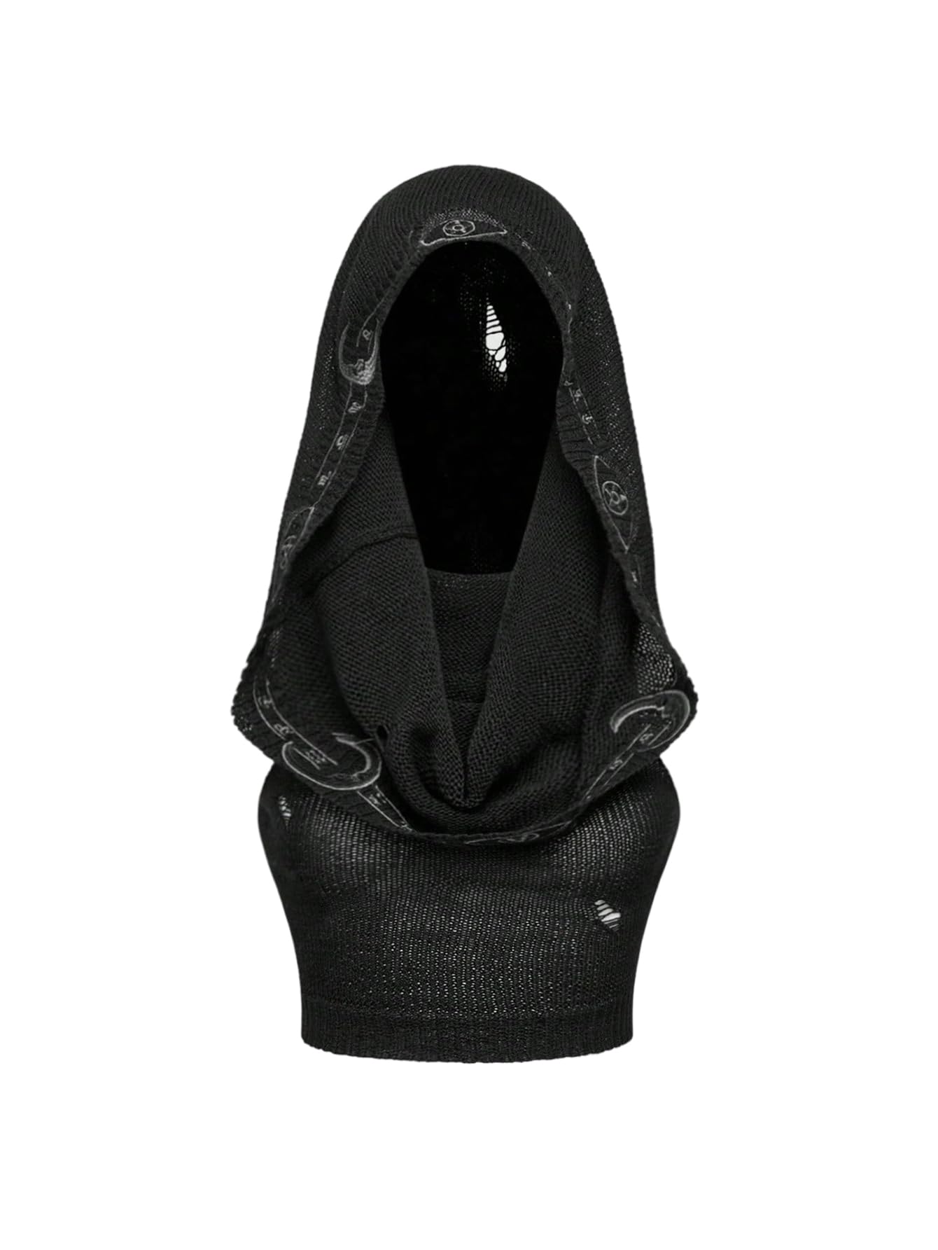 SOLY HUX Womens Y2k Gothic Hooded Sweater Vest Sleeveless Knitted Crop Tops Concert Outfit