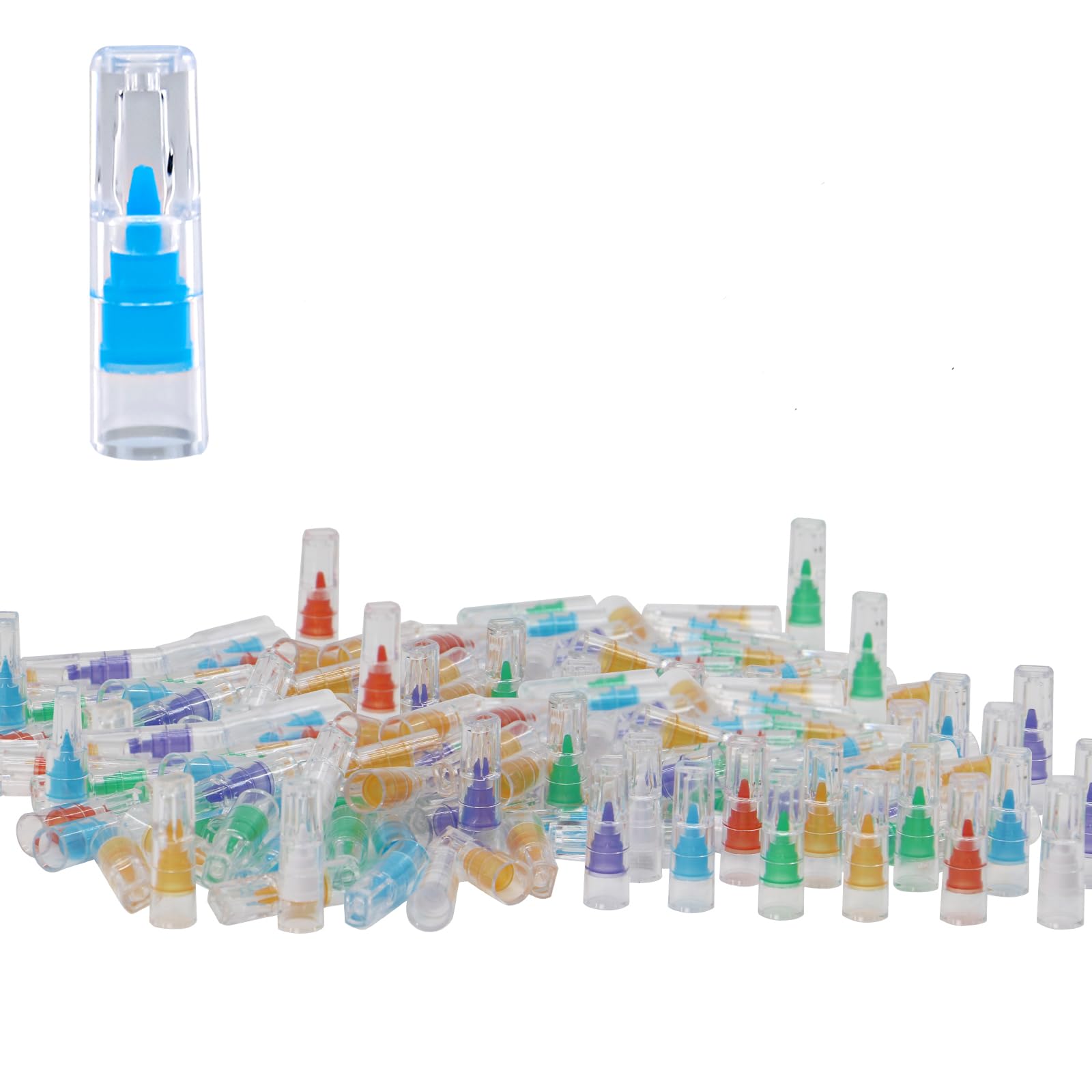 Cigarette Filters (100 pcs) Coloured Microporous Multi Filtration Reduces Tar and Smoke Stains for Standard Size Cigarettes Ø8mm,Use The Adapter to use Ø5mm Slimline Cigarettes