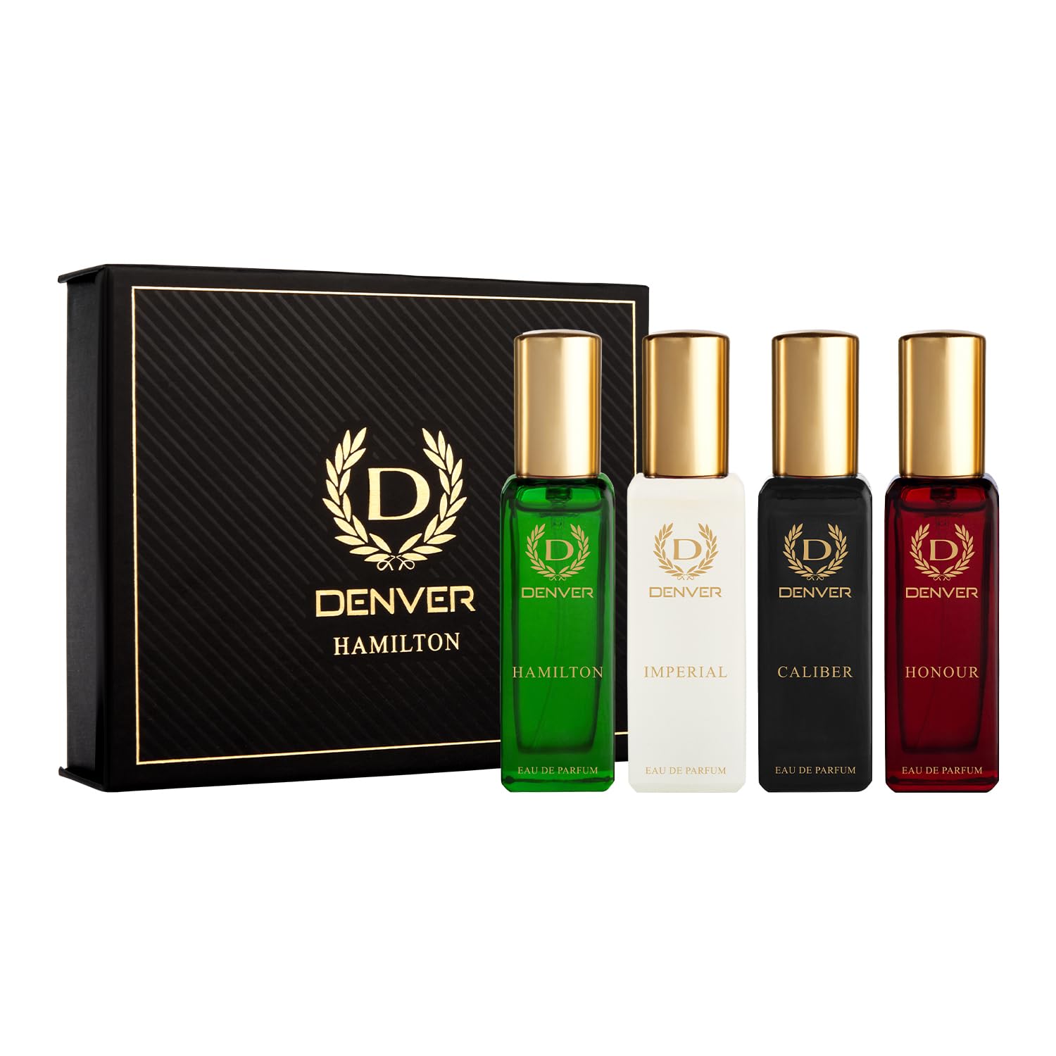 Hamilton Gift Set for Men - Hamilton, Imperial, Honour, Caliber - 20ML Each | Long Lasting Luxury Perfume EDP