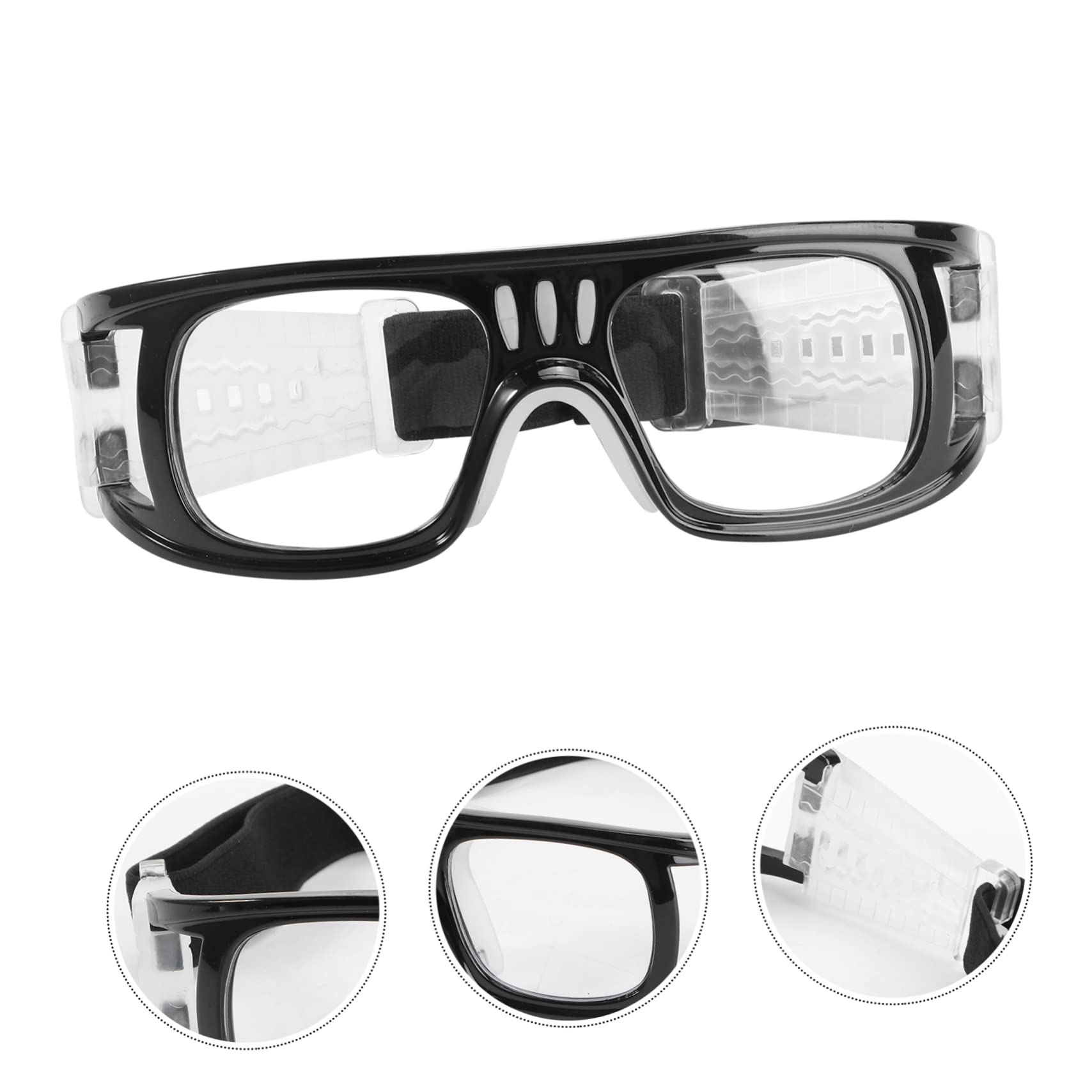 INOOMP 3 Piezas Gafas De Baloncesto Gafas Resistentes a Los Rayos Ultravioleta Pendientes De Calabaza Gafas De Enfermería Gafas De Protección Trabajar Gafas Claras Deportes Jugar Fútbol