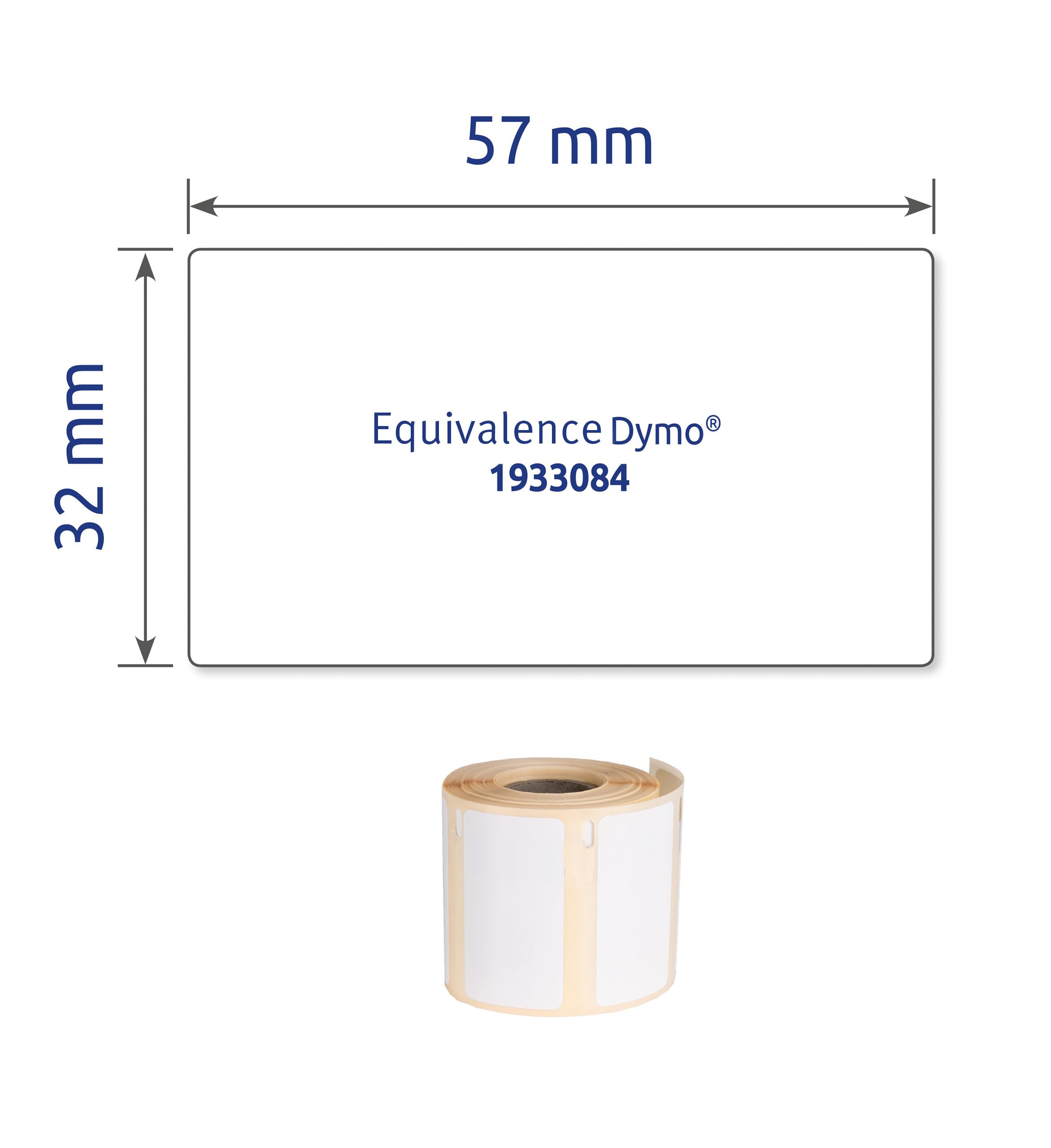 AVERY - 400 Étiquettes Ultra-Résistantes en Rouleau - Imprimante Dymo Label Writer - Format 57 x 32mm