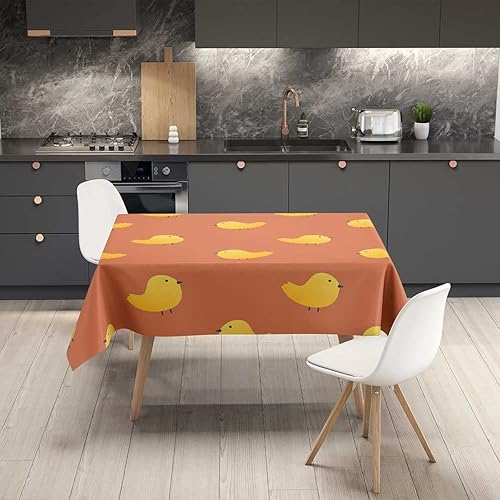 Vista 46 de Mantel Redondo para mesa de 4 sillas, morado y rosa, naranja, mantel para exteriores, 30 x 30 pulgadas