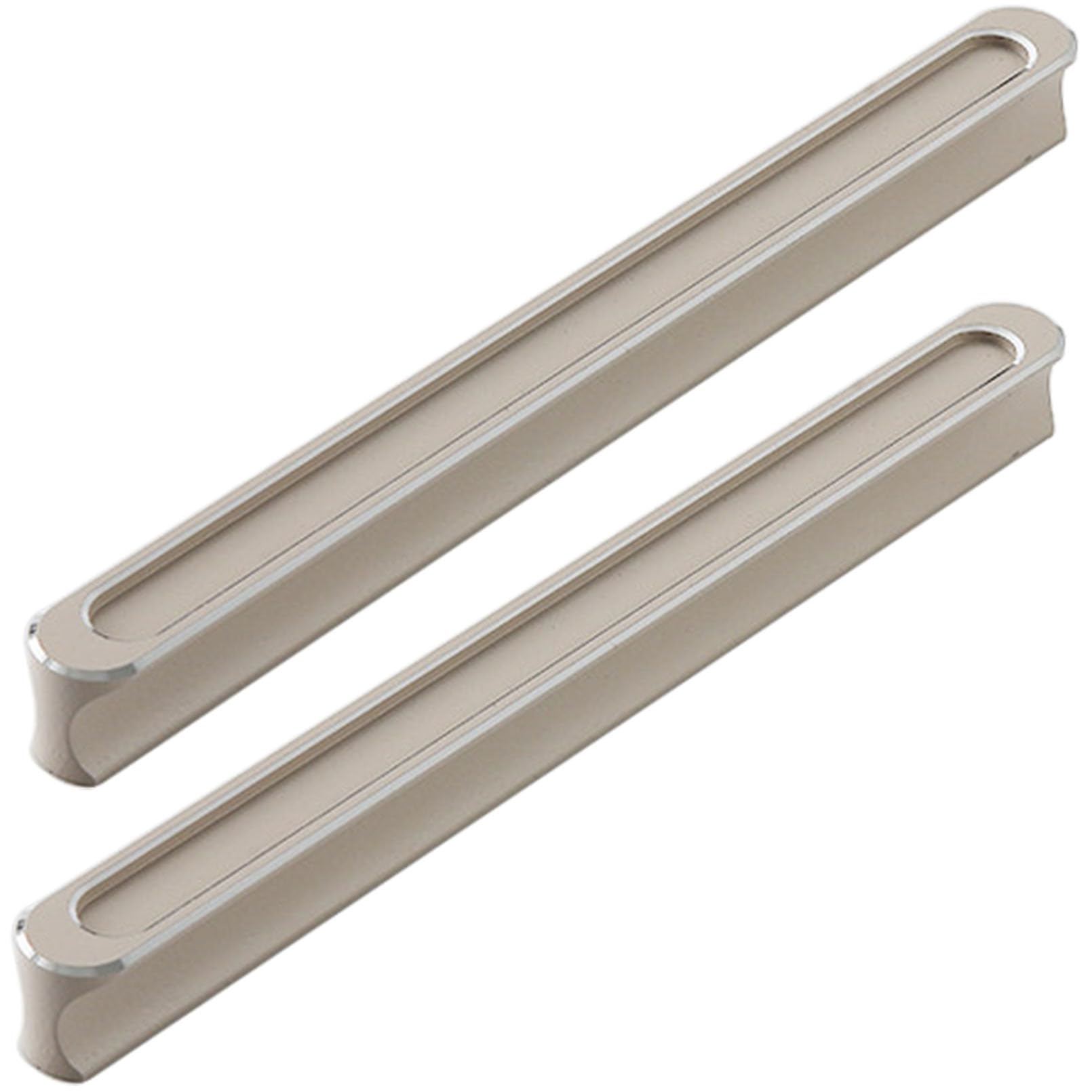 XIAODANHUA Drawer Pulls Aluminum Alloy Kitchen Door Handles Decorative Furniture Pull Handles Solid Cabinet Pulls for Wardrobe Bathroom Bedroom (Hole Distance 192mm)