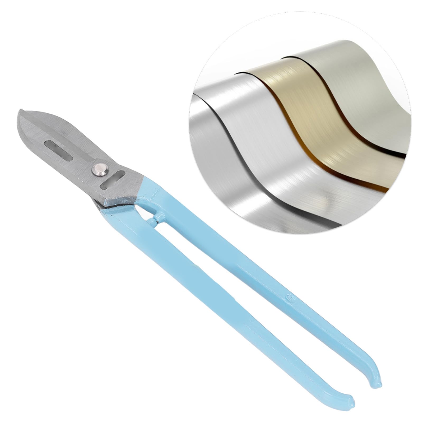 Tijeras para Hojalatero de 14 Pulgadas, Tijeras para Hojalatero de Aviación de 14 Pulgadas, Cortador de Metal Resistente, Corte Recto, Multiusos para Cortar Chapa Metálica