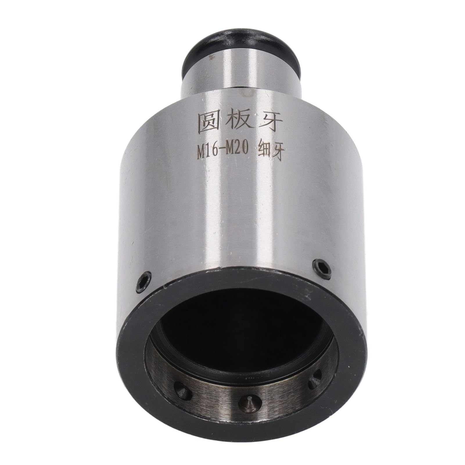 Soporte redondo para terrajas de tamaño estándar, 30 mm de diámetro, resistente a la oxidación, profundidad máxima de 90 mm para máquina de roscar (hilo fino)