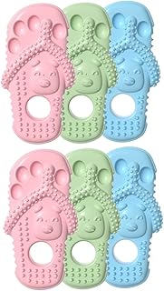 Ipetboom 6 Pcs Bite Resistant Teeth Cleaning Toys Chew Toys for Dogs Toy for Small Dog Puppy Slippers Funny Puppy Toy Household Chewing Toy Dog Supplies TPR The Dog Toy Cat Dogman Toys