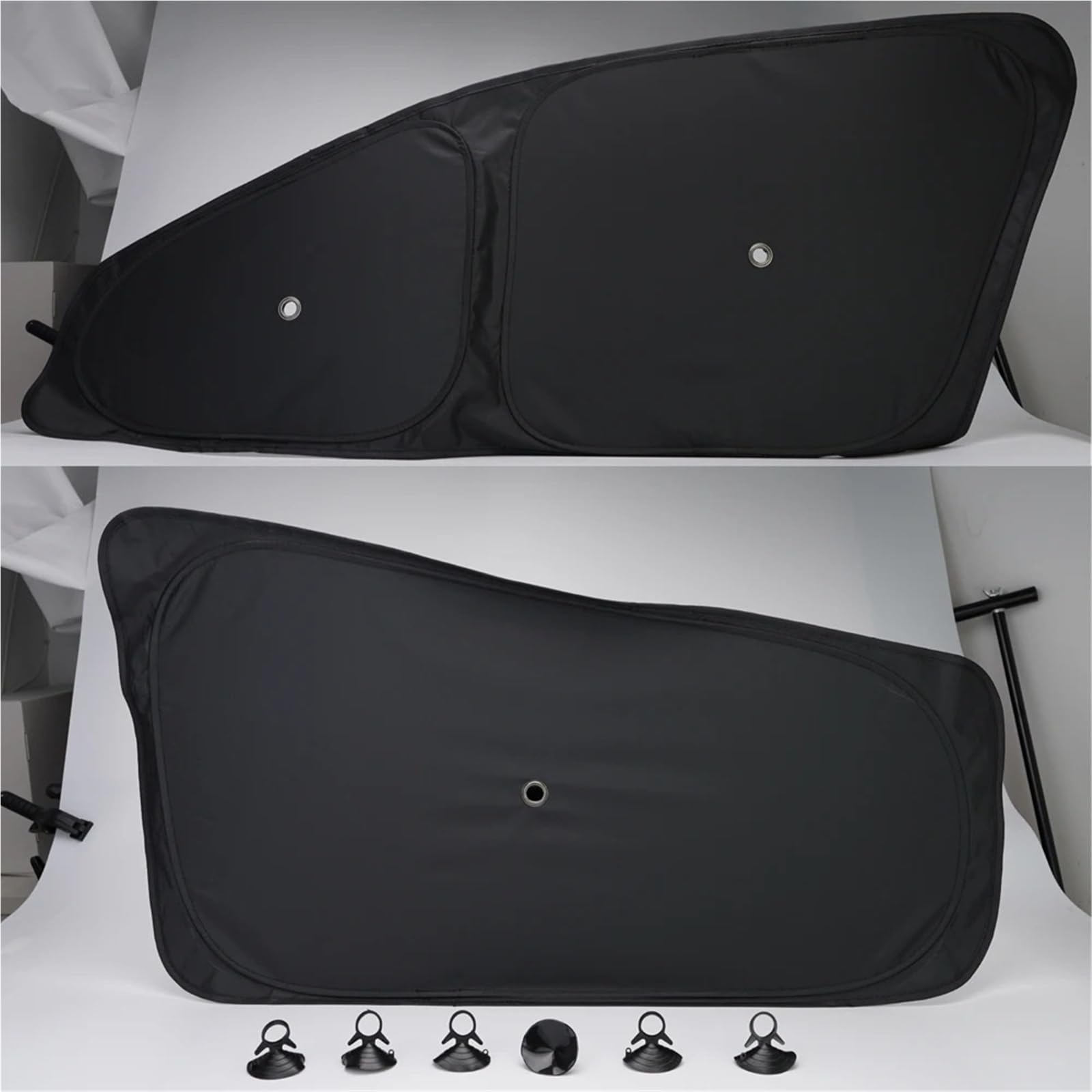 Parasol Coche para Tesla para Model 3 Y para Juniper para Highland 2025-2021 2026 Parasol para Ventana Lateral de Coche con ventosas | MY Rear 2piece