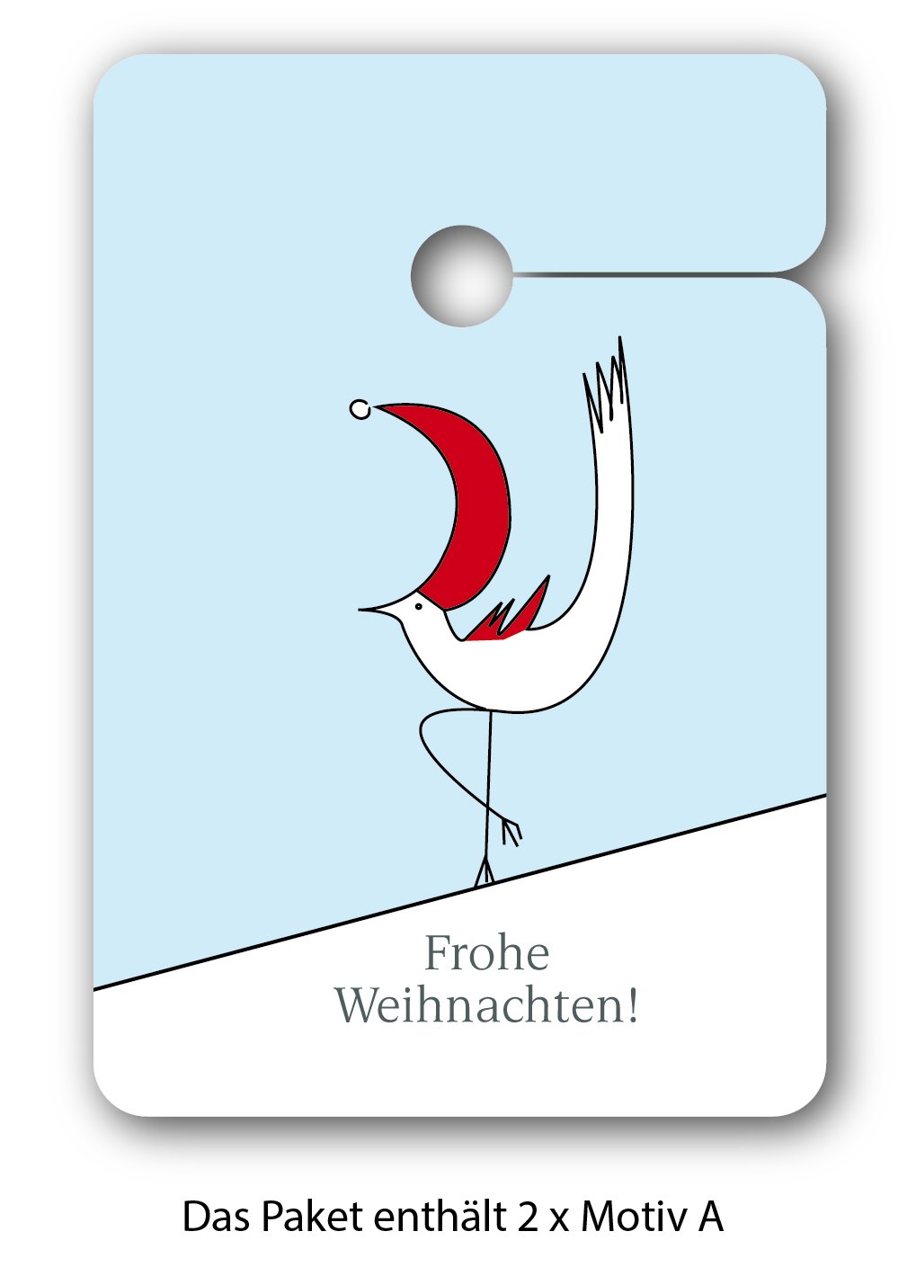 Weihnachts 64 Stück Geschenkanhänger | Papier Anhänger | Geschenkkarten zu Weihnachten mit fröhlichen Weihnachts Motiven: Frohe Weihnachten | Ho, Ho, Ho!