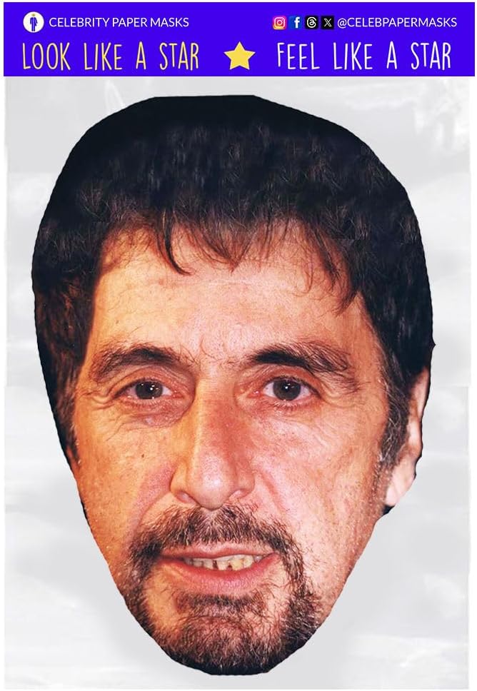 Al Pacino Mask Celebrity Face Masks Actor