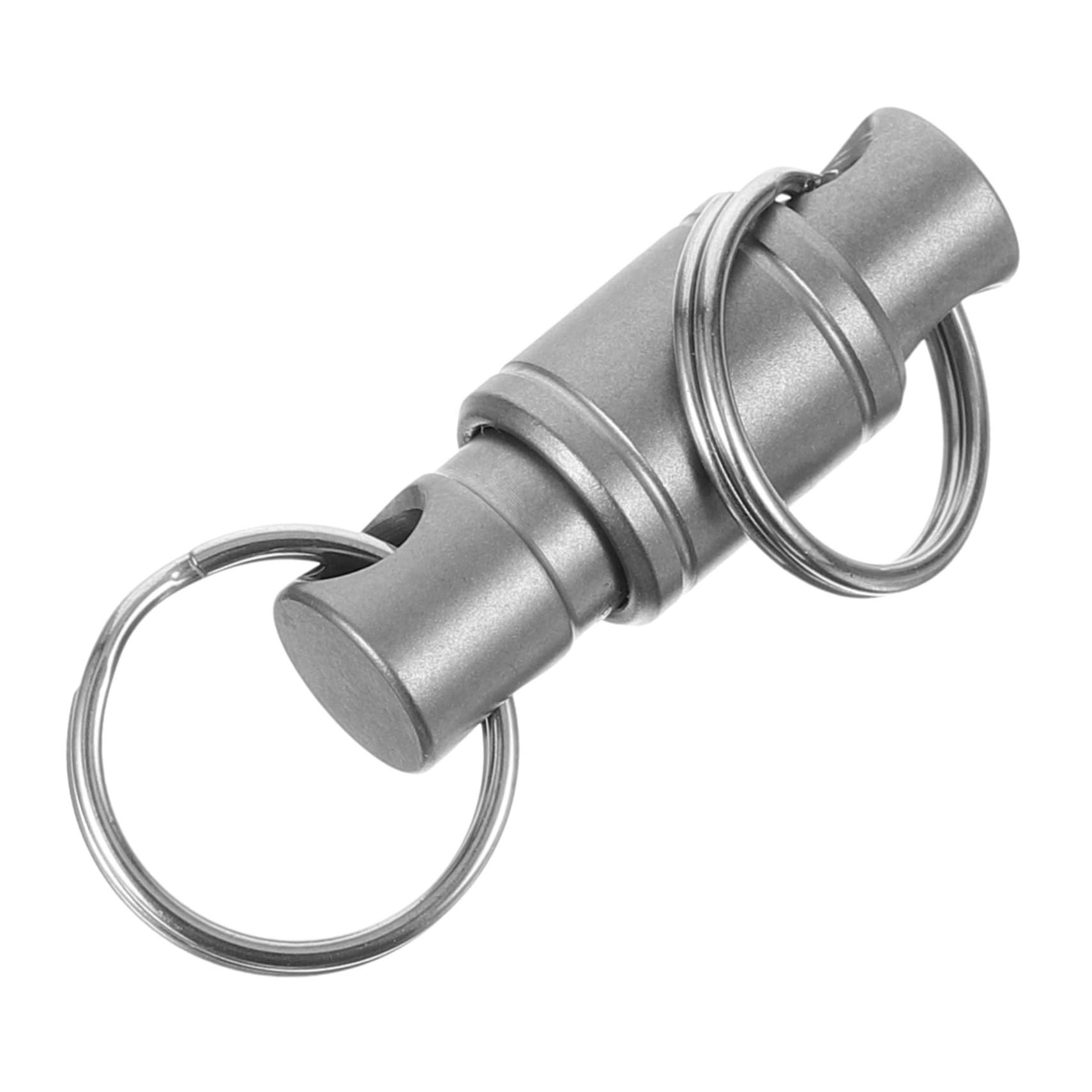 TOYANDONA Llaveros de Metal Rotativos con Doble Anillo Rápido y Desmontable para Exteriores Organizador de Llaves