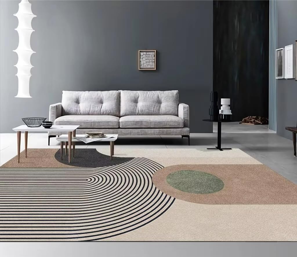 Alfombra moderna de salón de 70x130 cm y estilo sencillo lavable