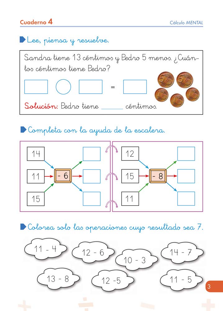 Pack Matemáticas Comprensivas 1º trimestre 2º Primaria: Cuadernos de Números 4, Cálculo 4 y Lámina Didáctica Aprendo las Estaciones | Actividades ... Primaria (Refuerzo Matemáticas 2º Primaria)