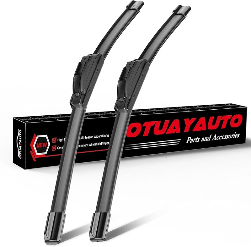 Palhetas do limpador de para-brisa OTUAYAUTO 55,88 cm + 55,88 cm para Chevrolet, GMC, Dodge e Ford – Kit com 2