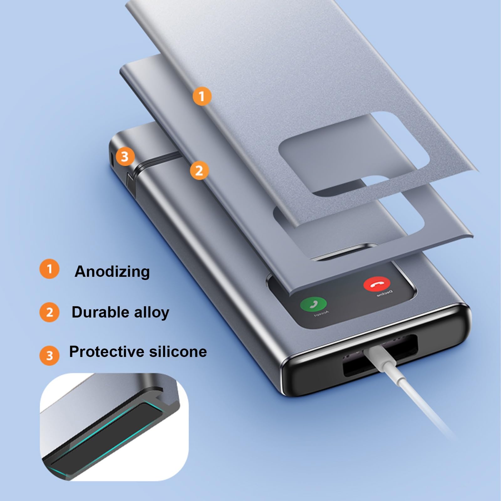 Organizer Per Cellulare、Scatola di Blocco Per Cellulare Con Timer, Isola Le Distrazioni e Aiuta a Combattere La Dipendenza da Internet. Adatta a Studenti e Dipendenti