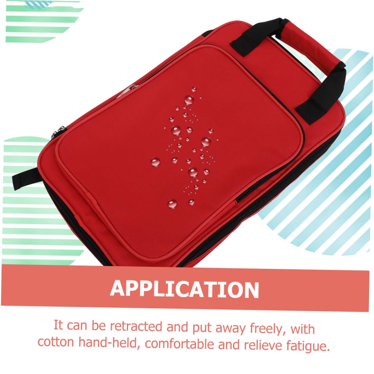 Bolsa de Transporte Profesional para Baquetas Roja | Oxford Algodón y Carbono, Formato Mochila, para Salas de Práctica y Escenarios