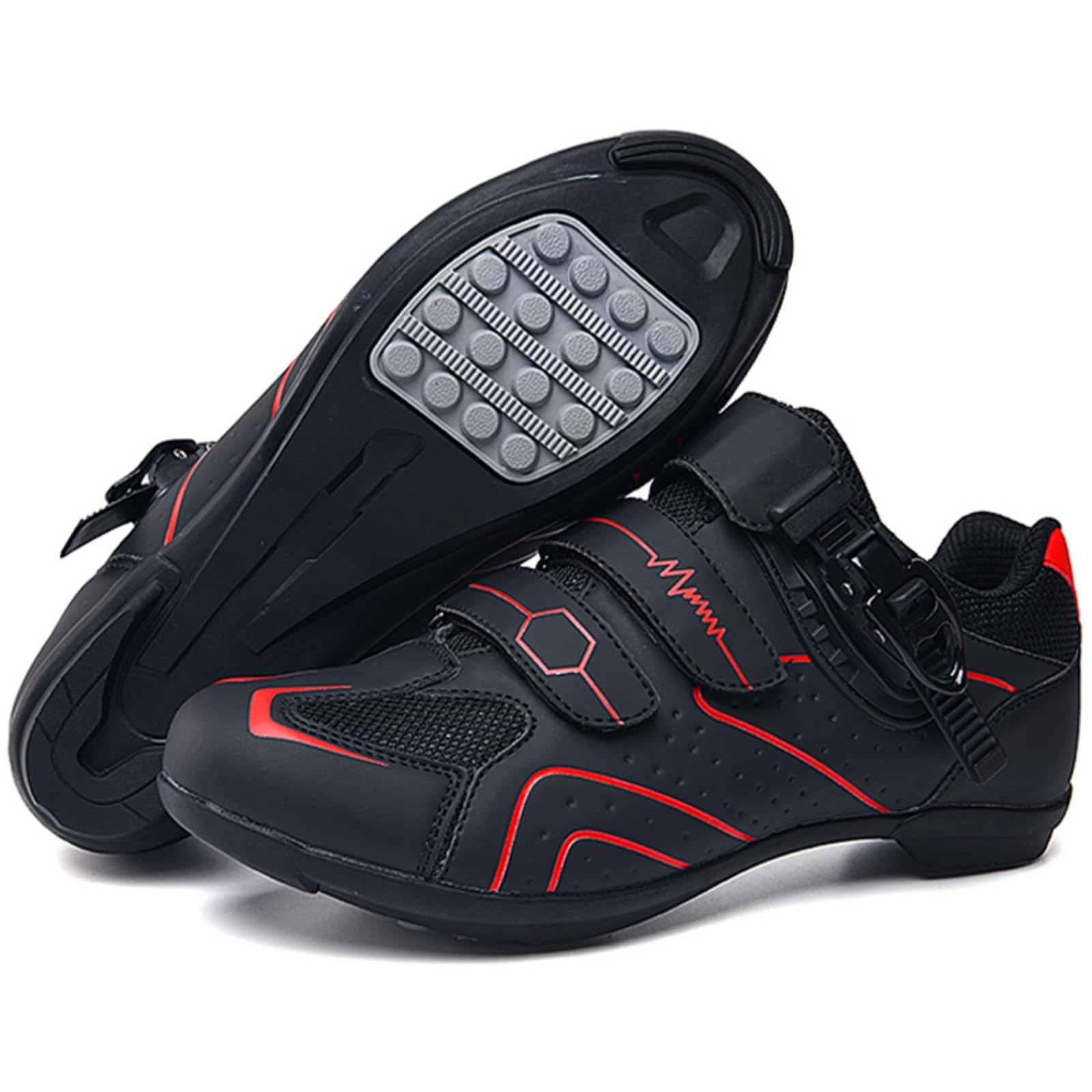 Mateju Zapatillas Ciclismo Sin Calas Hombre Mujer, 36-47 EU Zapatillas de Ciclismo Suela de Goma Hombre Respirables Antideslizantes para Deportes al Aire Libre