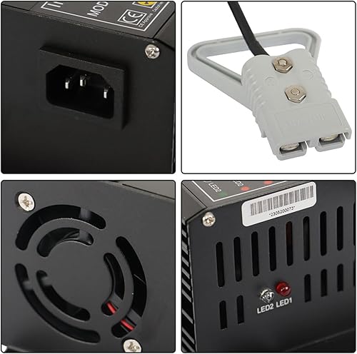 Miniatura 7 de mitoharet Cargador de batería del depurador del piso de 24V 15A con el conector de la clasificación SB175 para el depurador del piso y el gato de la