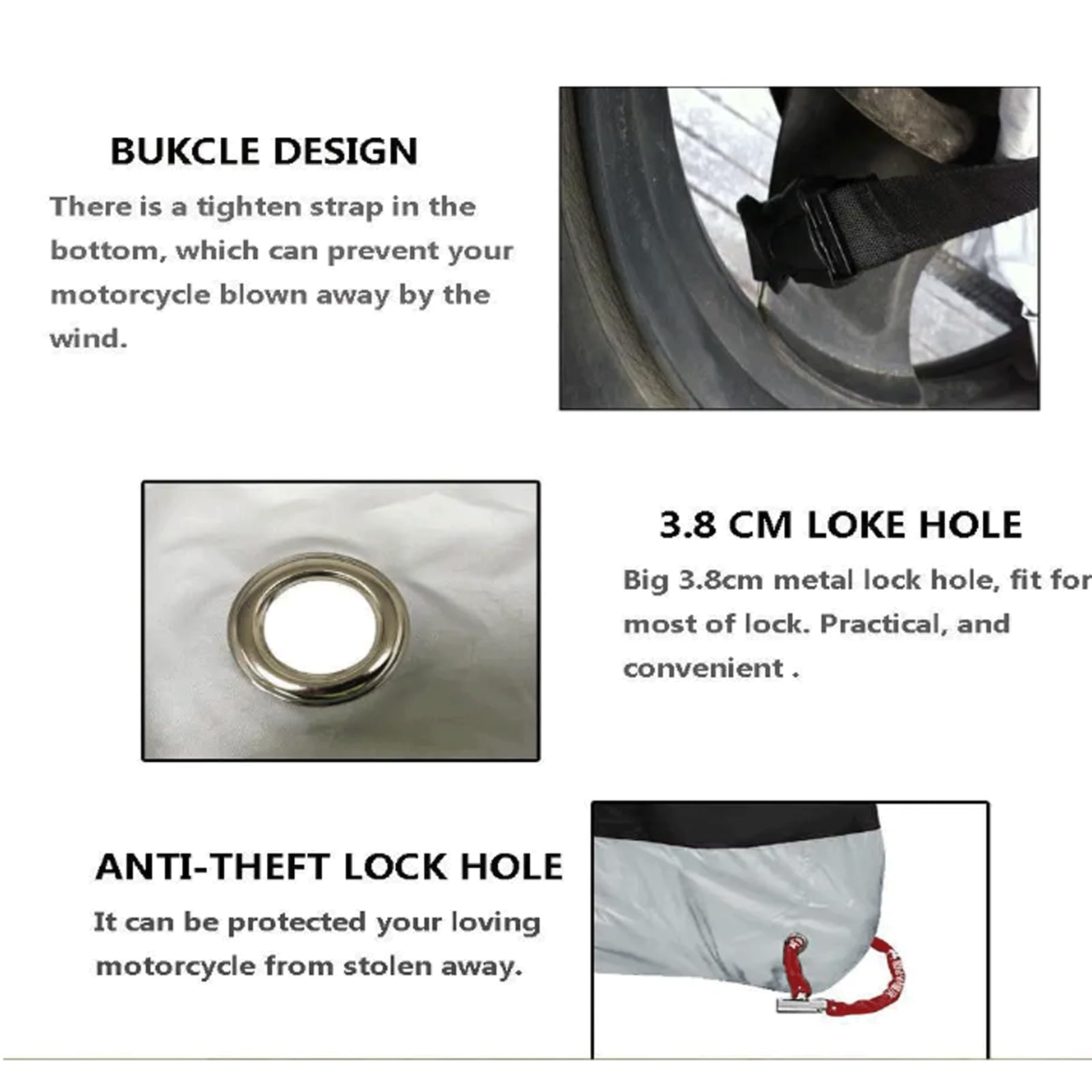 Funda Protectora para Motocicleta M-4XL, Cubierta Impermeable para Motocicleta, protección Solar para Exteriores o Cubierta para la Lluvia para la mayoría de Las Motocicletas
