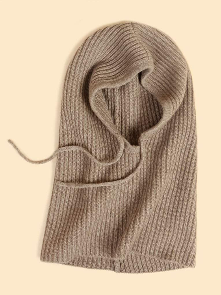 Sciarpa con Cappuccio balaclava in 100% Cashmere – Morbido Scaldacollo Loop con Cappuccio per Donna e Uomo
